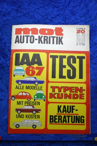 Mot iaa 1967 - iaa, numero